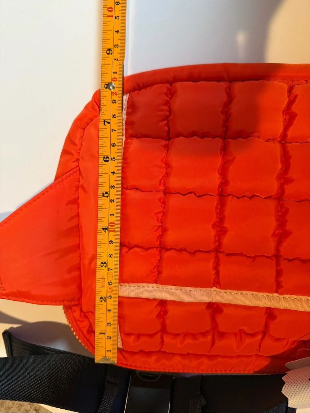 NWT FP Movement Quilted Muff Sling Bag Flame Red Sherpa Hand Warmer